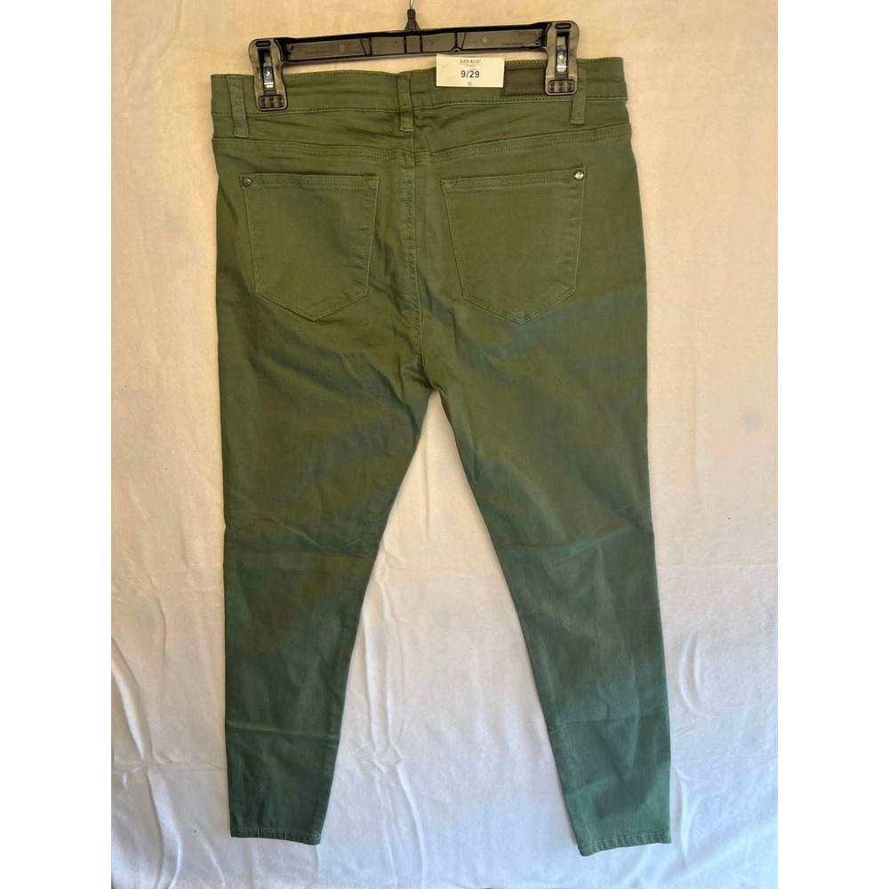 Judy‎ Blue Olive Green Skinny Fit Mid Rise Colored Denim Jeans Size 9/29 - Picture 5 of 5